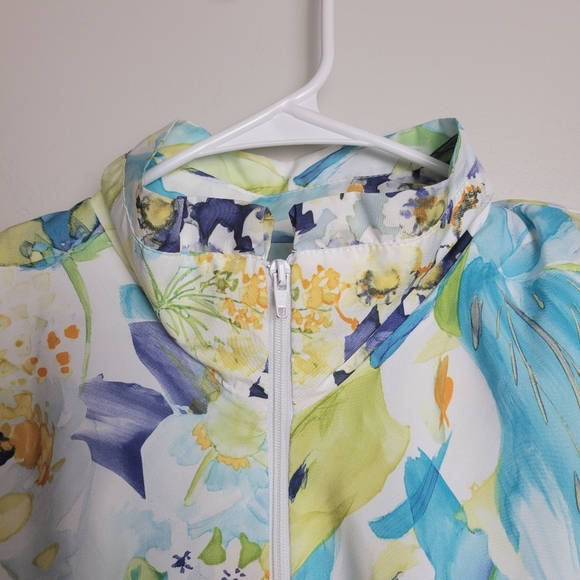 Vintage Floral Jacket Small Full Zip - Picture 7 of 11